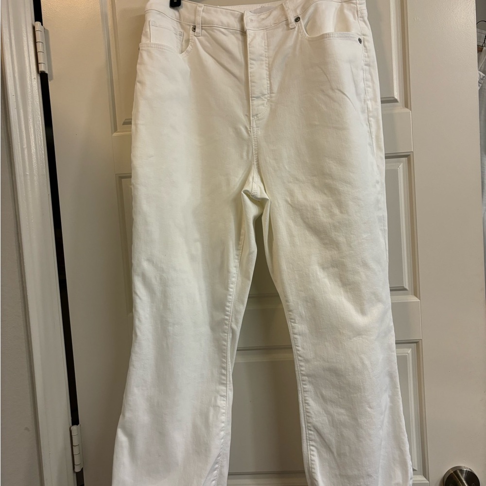 Wide leg crop jeans